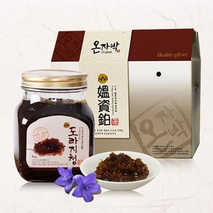 온자박 구증구포(아홉번찌고아홉번말린) 도라지청 1kg 국내산 1개 + 선물박스, 1개입