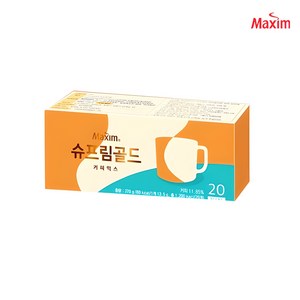 맥심 슈프림골드 커피믹스 20개입 2개, 13.5g