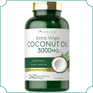 엑스트라 버진 코코넛오일 Coconut Oil 3000mg 240정 칼라일, 1개