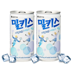 롯데 밀키스 190ml 작은캔 업소용 가정용 실속형사이즈, 60개