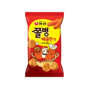 농심 쫄병스낵 매콤한맛 82g, 4개