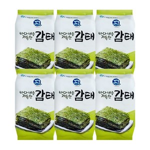 전대표 서산 구운 조미 감태 도시락용(실속형&선물세트) ecklonia cava, 6개, 4g