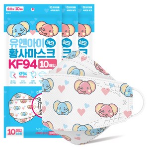 유앤아이 황사마스크 KF94 (소소형) 하코, 10매입, 3개, 하코캐릭터