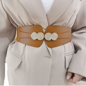 허리 장식 벨트 엘라스틱 밴딩 코르셋 스판 와이드 벨트 Women's belt