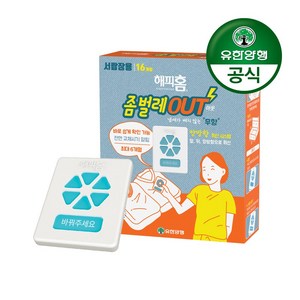 유한양행 해피홈 좀벌레 아웃 방충제 서랍장용 16p, 7.2g, 1개