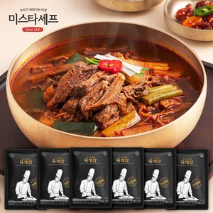 미스타셰프 육개장 600g, 6개