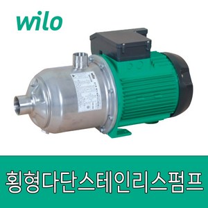 윌로펌프 MHI-402I MHI402I MHI-402I/P 횡형다단 스테인리스 스틸 펌프(3상), 1개