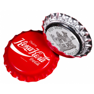 [케이민트] 불리온 은 코인(코카콜라) 2020 Fiji Coca-Cola Global Edition #4 - Russia Bottle Cap .999