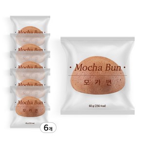 최고의 간식 커피번 은은한 커피 풍미 모카번 6개입(60g*6ea), 6개, 60g