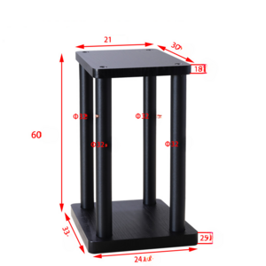 스피커 우퍼 스탠드 받침대 거치대 진동 방진 패드 홈시어터용 북쉘프 높이 20cm 20-A 20X15, K이미지참고