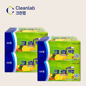크린랲 뽑아쓰는 크린백 미니, 미니(XS), 300개입, 4개