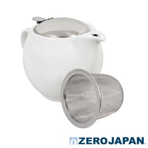 제로재팬 도자기 티포트 2인용, 화이트, 450ml, 1개
