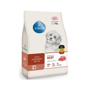 피니키 강아지 유기농 가수분해 사료 소고기, 소, 2.5kg, 1개