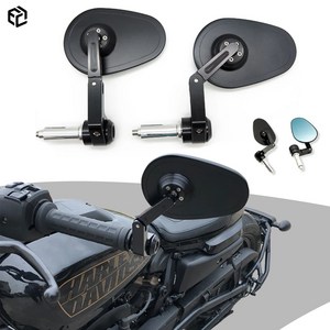 오토바이 바 엔드 미러 핸들 CNC 알루미늄 블랙 모토 액세서리 할리 스포스터 S 1250 RH1250s 나이트스터 975, [02] RH1250s Spotste S