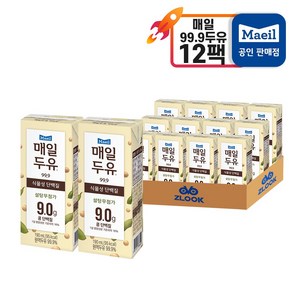 매일유업 매일두유 99.9, 190ml, 12개