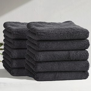 집생활연구소 호텔식 수건 200g 40수 코마사 다크그레이 10개