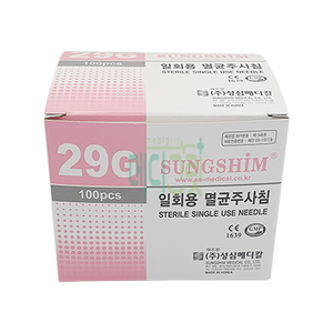 성심메디칼 일회용주사침 29G 38mm (100개입), 1개