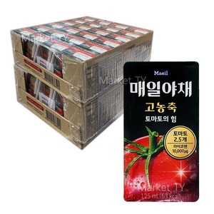 매일야채 고농축 토마토의 힘, 125ml, 48개