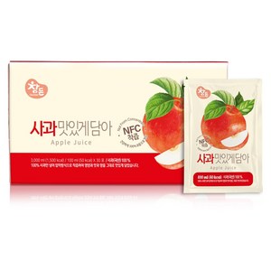 참든 100% 사과즙 사과 맛있게 담아, 30개, 100ml, 30포