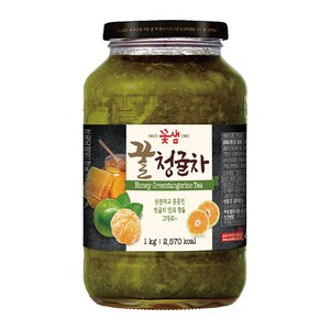 꽃샘 꿀 청귤차, 3개, 3개, 1kg, 1개입