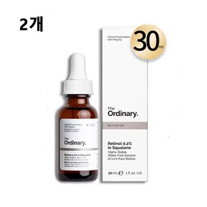 디오디너리[TEH ORDINARY] 레티놀 0.2% 인 스쿠알란, 30ml, 2개