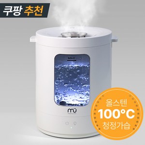 더뮤 신제품 100도 가열식 가습기 간편 통세척 무드등 조용한 저소음 대용량 글라스 미니 가습기, MU-HH189DY