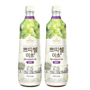 쁘띠첼 미초 청포도 900ml X2개묶음 홍초 식초음료 7823OHK, 2개