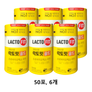 종근당건강 생유산균 락토핏골드 LACTO-5X 포뮬러, 100g, 6개