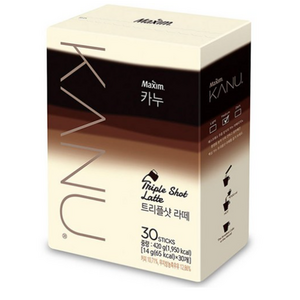 카누 트리플샷 라떼 커피믹스, 14g, 30개입, 2개