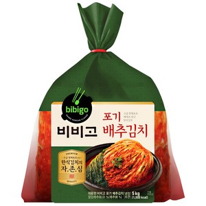 비비고 포기 배추김치, 5kg, 1개