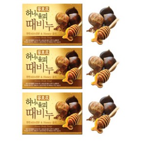 무궁화 허니 앤 율피 때비누, 100g, 3개