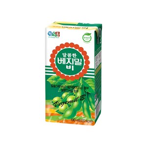 베지밀 달콤한 비 두유, 190ml, 24개