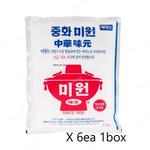 대상 중화미원 2kg 중식미원, 6개