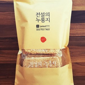 [전설의누룽지]100%국내산 수제 현미 누룽지 대포장, 500g, 1개