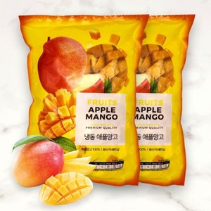 기타 월드홀마켓 냉동 과일 애플망고 1kgx2봉, 1kg, 2개