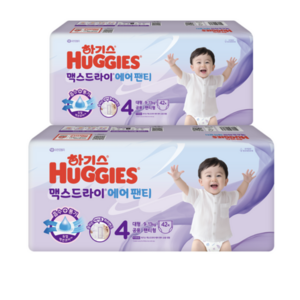 하기스 2024년 맥스드라이에어 팬티형 기저귀 남여공용, 4단계, 84매
