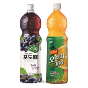 [웅진식품] 자연은 고칼슘 오렌지100 1.5L+자연은 포도100 1.5L, 1.5L, 1세트