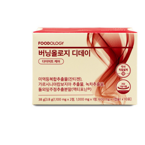 푸드올로지 버닝올로지 디데이 다이어트 케어, 38g, 3개