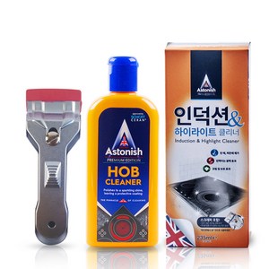 아스토니쉬 인덕션 & 하이라이트 광택클리너 235ml + 스크립퍼, 단품, 1개