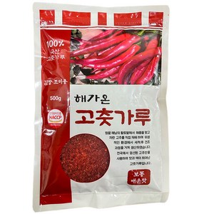 해가온 햇 국산 고춧가루 해남 김장용 조미용 보통굵기, 500g, 1개