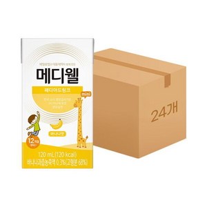 기타 메디웰 페디아드링크미니 바나나맛 120ml 24팩(1박스)/엠디웰 어린이영양식, 24개