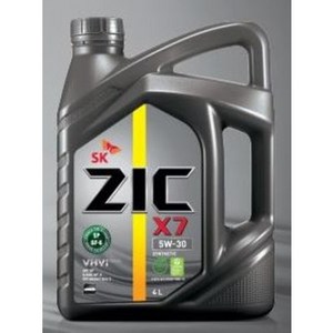 지크 ZIC/X7/100%합성유/연비개선/가솔린/LPG/승용엔진오일/SNPLUS/SP/5W30/5W20/4리터, ZIC X7 FE(5W20)(4리터), 1개, 4L