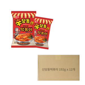 해태제과 신당동 떡볶이 과자, 192g, 12개