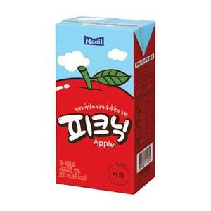 매일유업 피크닉 사과맛, 200ml, 96개