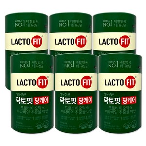 종근당건강 락토핏 당케어 PBS 유산균, 120g, 6개