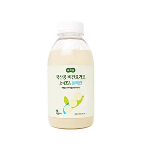 비건 요거트 국산 두유 소이포유 플레인 500ml, 4개