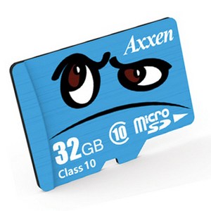 액센 프리미엄 Class10 UHS-1 캐릭터 mico SD 카드, 32GB, 1개