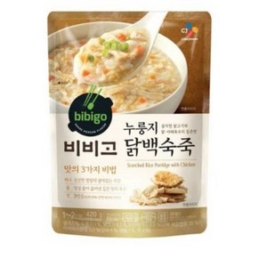 (상온) 비비고 누룽지닭백숙죽 420g, 1개