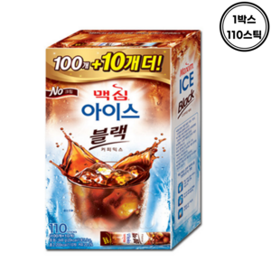 맥심 아이스 블랙 커피믹스, 5.9g, 110개입, 1개