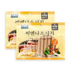 벨버드 반려견 비엔나 소시지 30p, 오리 + 야채 혼합맛, 2개